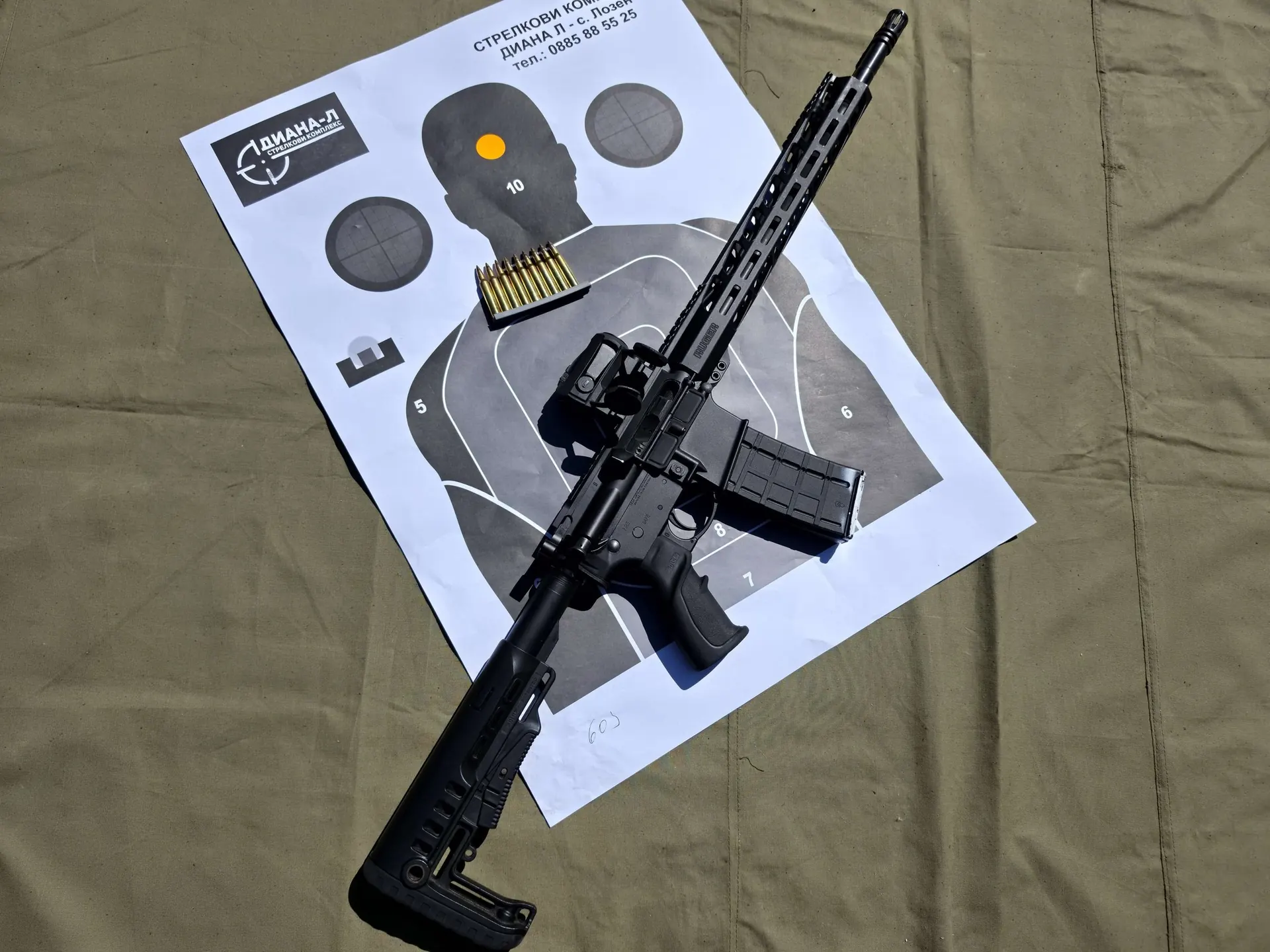 Ruger AR556 with Red Dot